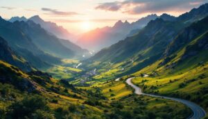 La route la plus spectaculaire du monde, si belle qu’elle semble peinte