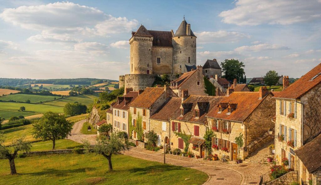 À moins de 2h de Dijon, ce village médiéval au bord d’un canal est l’un des plus beaux du pays